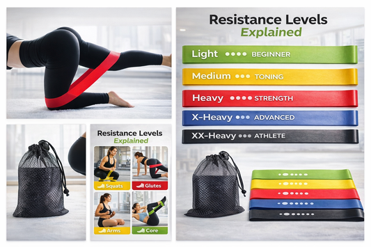 Loop Resistance Band Set | 5 Resistance Levels | Home & Gym Workout